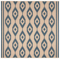 Safavieh Linden Lnd171M Blue / Creme Damask Area Rug