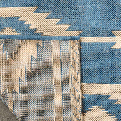 Safavieh Linden Lnd171N Cream / Blue Damask Area Rug