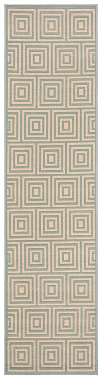 Safavieh Linden Lnd173L Cream / Aqua Geometric Area Rug