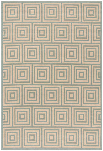 Safavieh Linden Lnd173L Cream / Aqua Geometric Area Rug