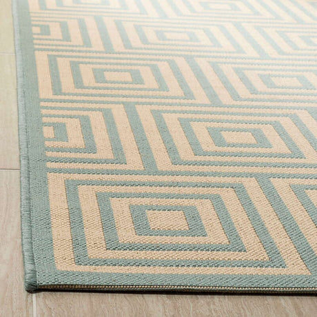 Safavieh Linden Lnd173L Cream / Aqua Rugs.