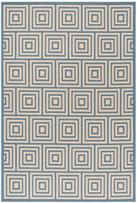 Safavieh Linden Lnd173N Cream / Blue Geometric Area Rug