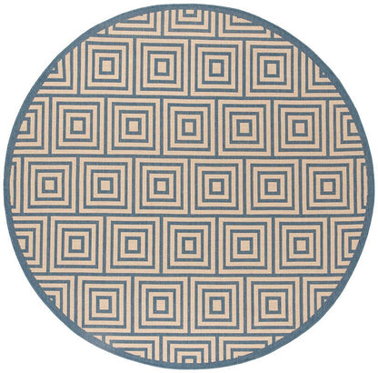 Safavieh Linden Lnd173N Cream / Blue Geometric Area Rug