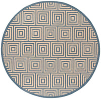 Safavieh Linden Lnd173N Cream / Blue Geometric Area Rug