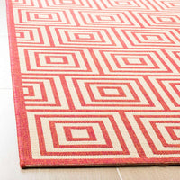 Safavieh Linden Lnd173Q Red / Creme Geometric Area Rug