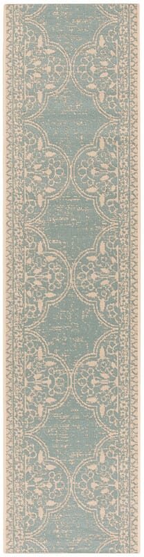 Safavieh Linden Lnd174L Cream / Aqua Area Rug