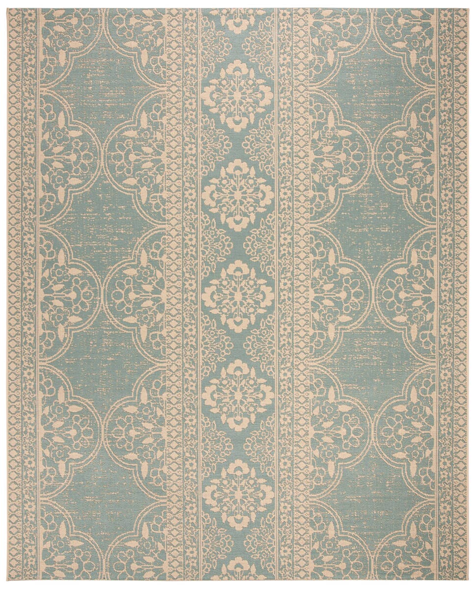 Safavieh Linden Lnd174L Cream / Aqua Area Rug