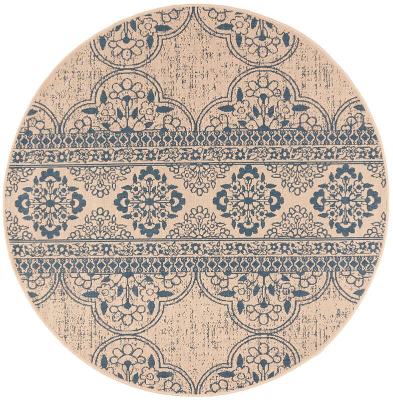 Safavieh Linden Lnd174M Blue / Creme Area Rug