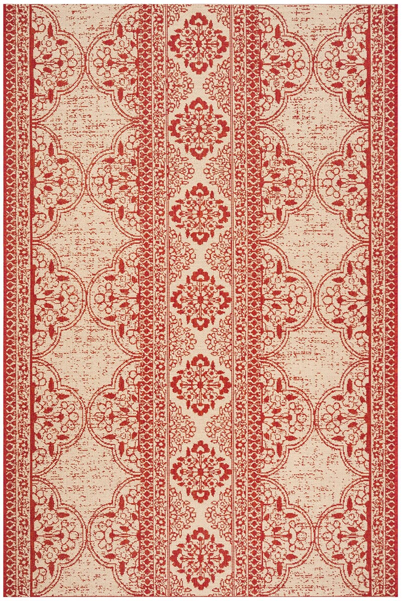 Safavieh Linden Lnd174Q Red / Creme Area Rug