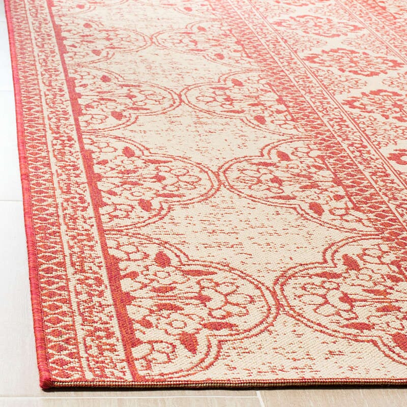 Safavieh Linden Lnd174Q Red / Creme Area Rug