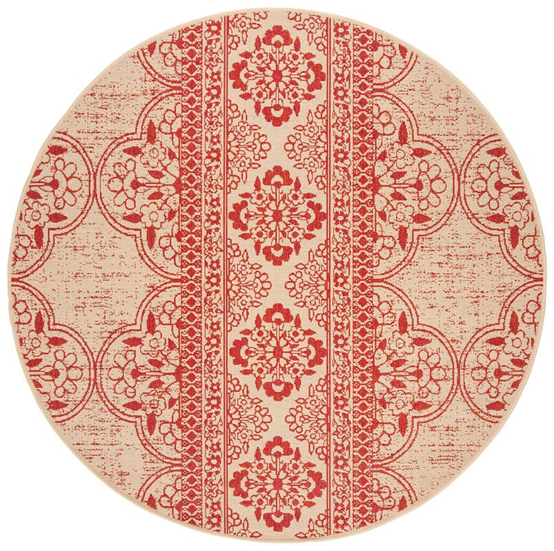 Safavieh Linden Lnd174Q Red / Creme Area Rug