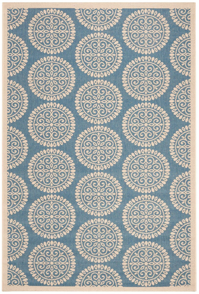 Safavieh Linden Lnd176M Blue / Creme Rugs.