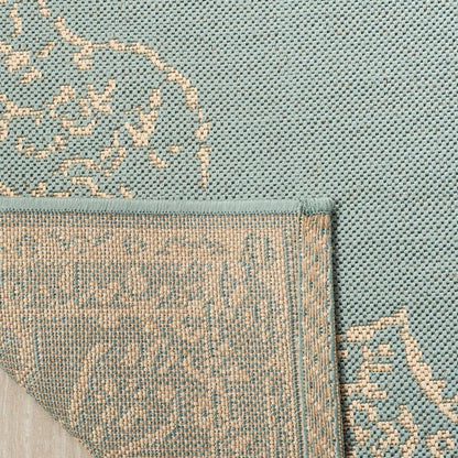 Safavieh Linden Lnd180L Cream / Aqua Area Rug