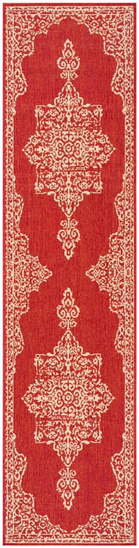 Safavieh Linden Lnd180Q Red / Creme Area Rug