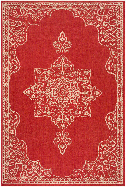 Safavieh Linden Lnd180Q Red / Creme Area Rug