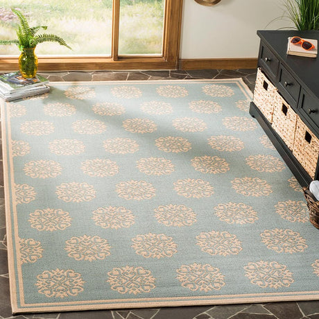 Safavieh Linden Lnd181K Aqua / Cream Rugs.