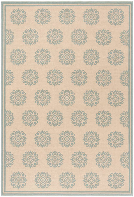 Safavieh Linden Lnd181L Cream / Aqua Rugs.