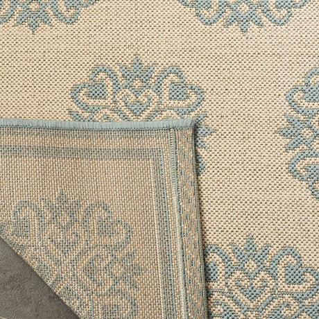 Safavieh Linden Lnd181L Cream / Aqua Rugs.