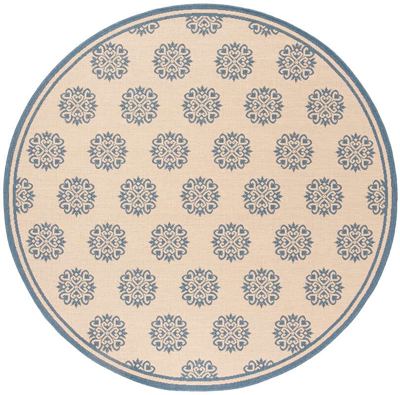 Safavieh Linden Lnd181M Blue / Creme Geometric Area Rug