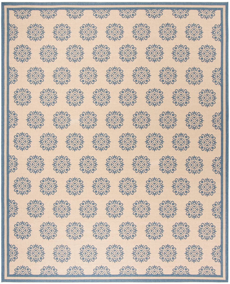 Safavieh Linden Lnd181M Blue / Creme Geometric Area Rug