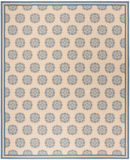 Safavieh Linden Lnd181M Blue / Creme Geometric Area Rug