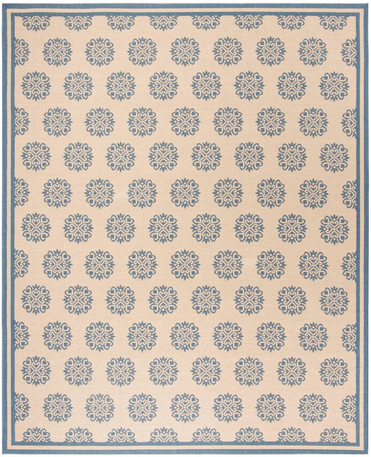 Safavieh Linden Lnd181M Blue / Creme Geometric Area Rug