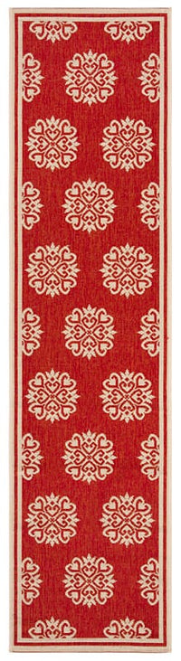 Safavieh Linden Lnd181Q Red / Creme Geometric Area Rug