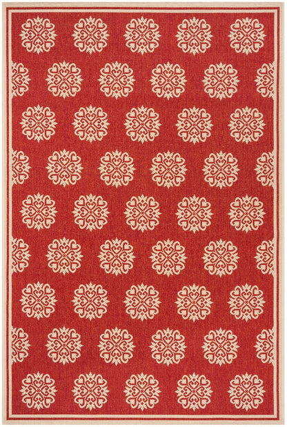 Safavieh Linden Lnd181Q Red / Creme Geometric Area Rug