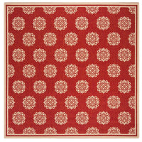 Safavieh Linden Lnd181Q Red / Creme Geometric Area Rug