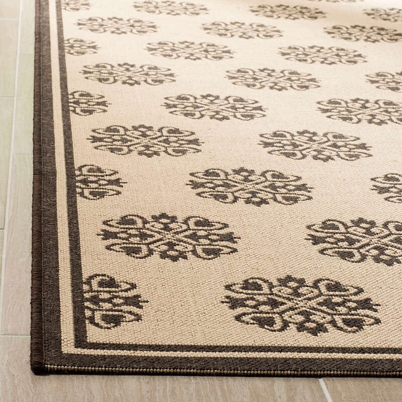 Safavieh Linden Lnd181U Creme / Brown Geometric Area Rug