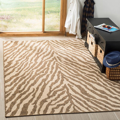 Safavieh Linden Lnd182A Cream / Beige Animal Prints /Images Area Rug