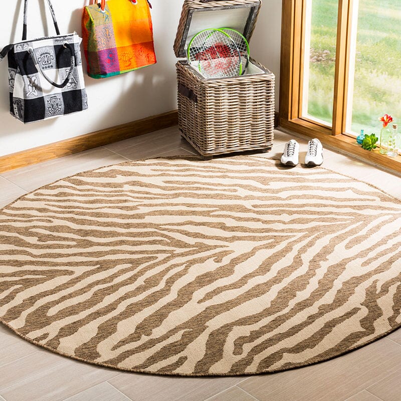 Safavieh Linden Lnd182A Cream / Beige Animal Prints /Images Area Rug