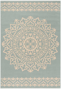 Safavieh Linden Lnd183L Cream / Aqua Area Rug