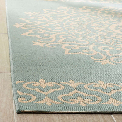 Safavieh Linden Lnd183L Cream / Aqua Area Rug