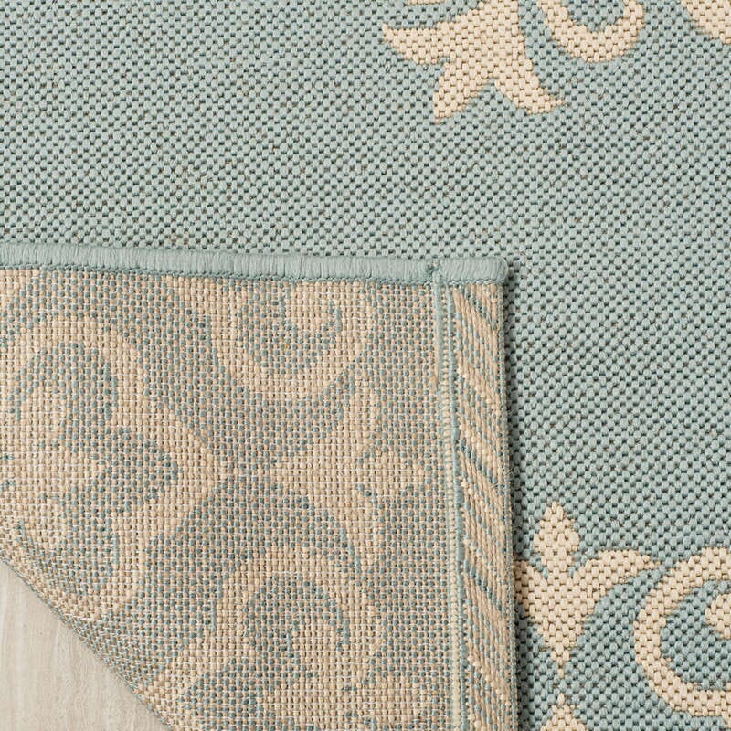 Safavieh Linden Lnd183L Cream / Aqua Area Rug