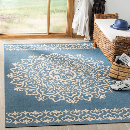 Safavieh Linden Lnd183N Cream / Blue Area Rug