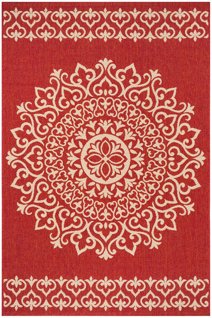 Safavieh Linden Lnd183Q Red / Creme Area Rug