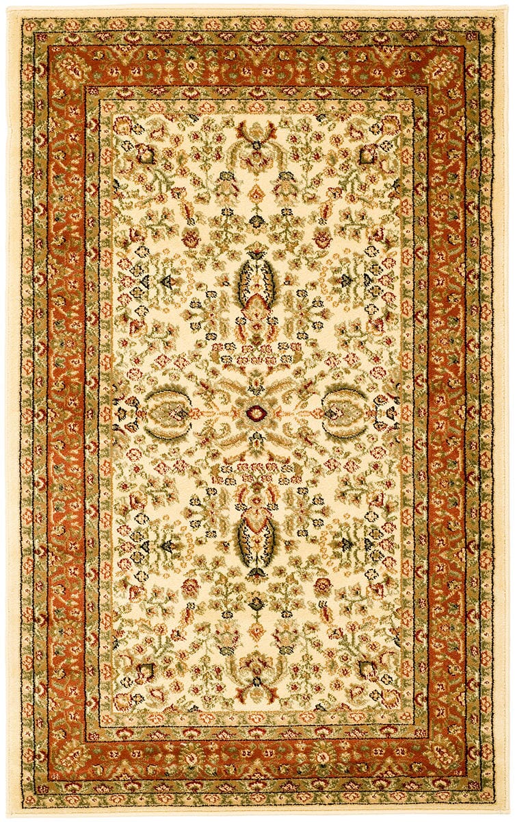 Safavieh Lyndhurst Lnh214R Ivory / Rust Area Rug