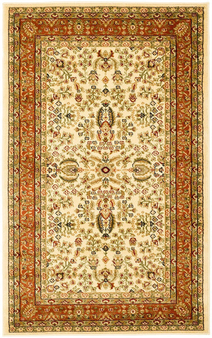 Safavieh Lyndhurst Lnh214R Ivory / Rust Area Rug