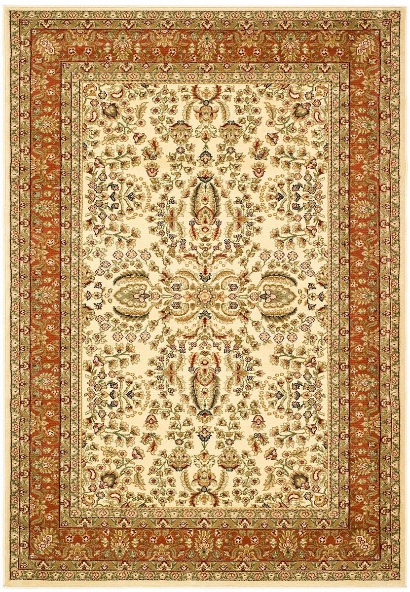 Safavieh Lyndhurst Lnh214R Ivory / Rust Area Rug