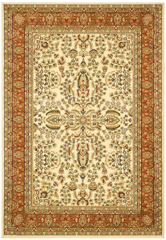 Safavieh Lyndhurst Lnh214R Ivory / Rust Area Rug