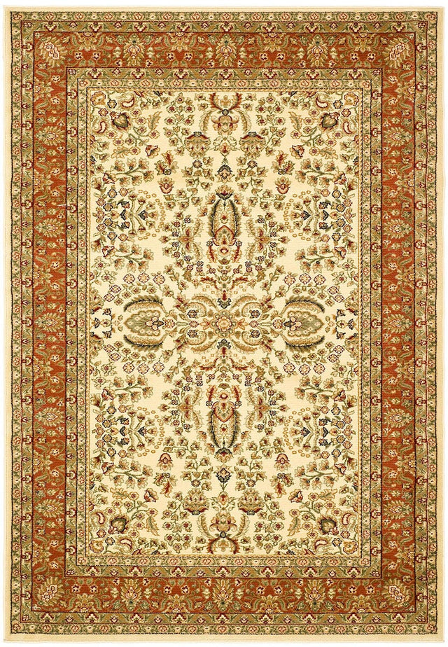 Safavieh Lyndhurst lnh214r Ivory / Rust Rugs.