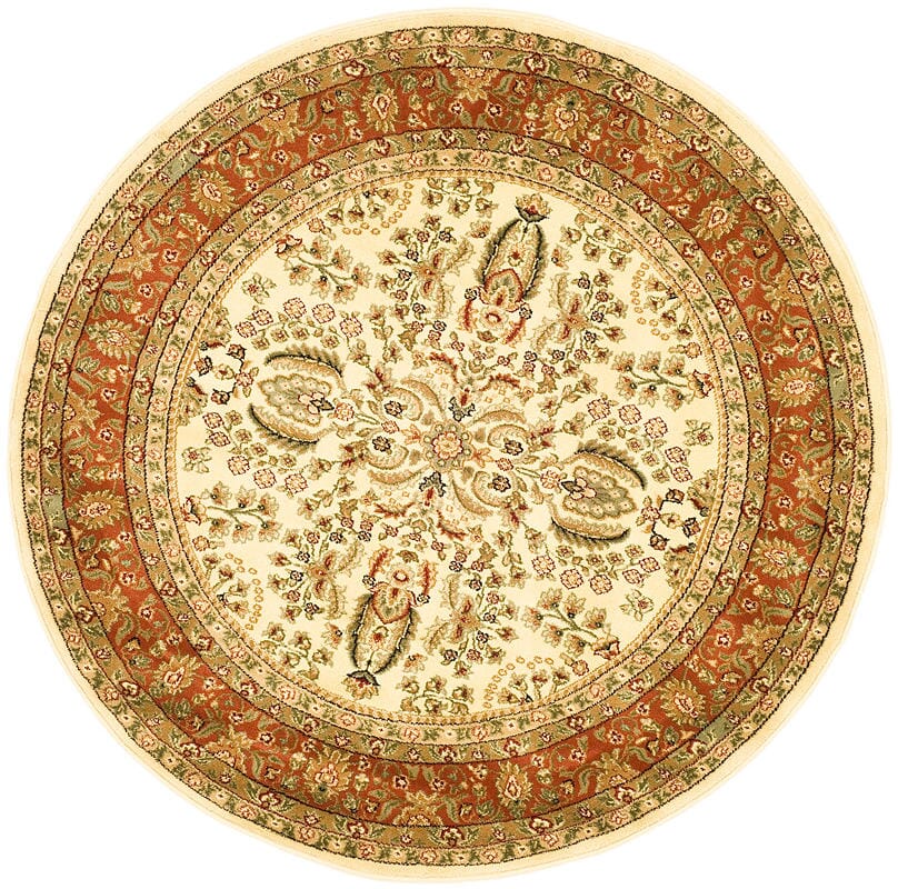 Safavieh Lyndhurst Lnh214R Ivory / Rust Area Rug