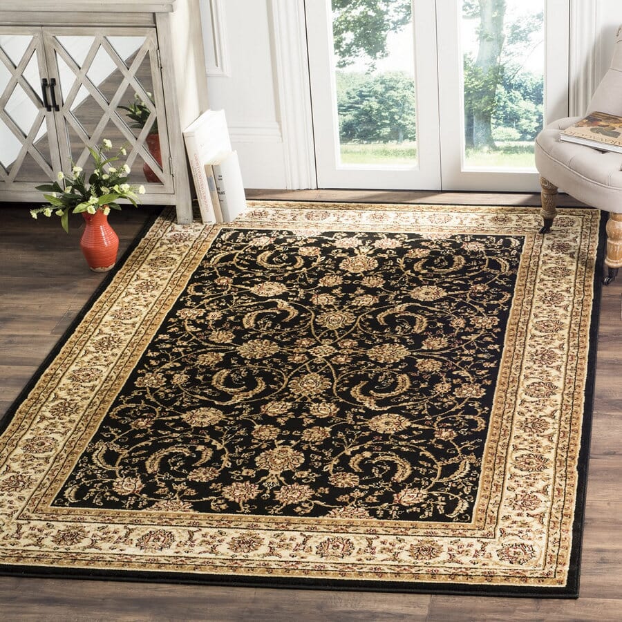 Safavieh Lyndhurst Lnh219A Black / Ivory Area Rug