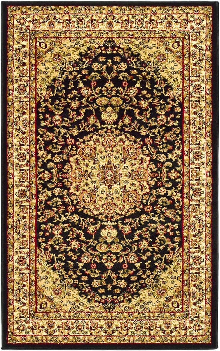 Safavieh Lyndhurst Lnh222A Black / Ivory Area Rug