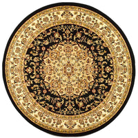 Safavieh Lyndhurst Lnh222A Black / Ivory Area Rug