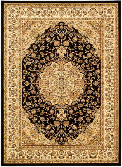 Safavieh Lyndhurst Lnh222A Black / Ivory Area Rug