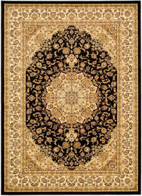 Safavieh Lyndhurst Lnh222A Black / Ivory Area Rug