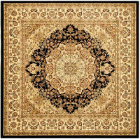 Safavieh Lyndhurst Lnh222A Black / Ivory Area Rug