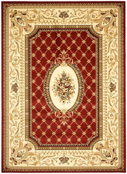 Safavieh Lyndhurst Lnh223B Red / Ivory Area Rug